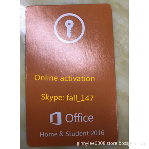 office 2016 home and business key hot sell on stock